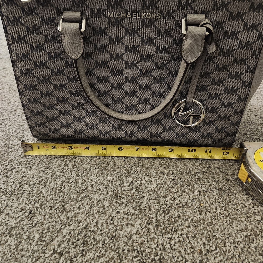 BRAND NEW NWT Michael Kors Kellen gray medium satchel purse - Picture 11 of 11
